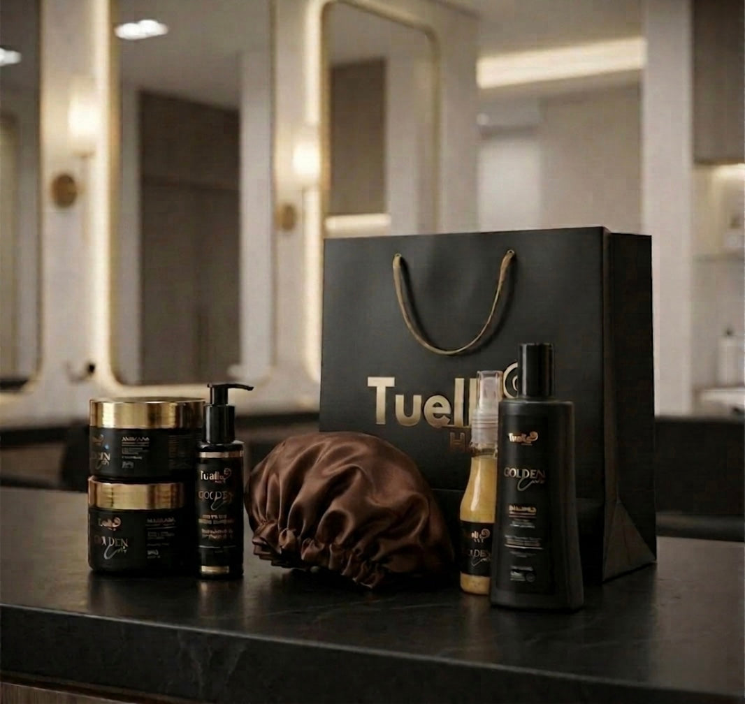 Kit Cachos de Ouro- 250g (5 Passos) - Tuelle Hair