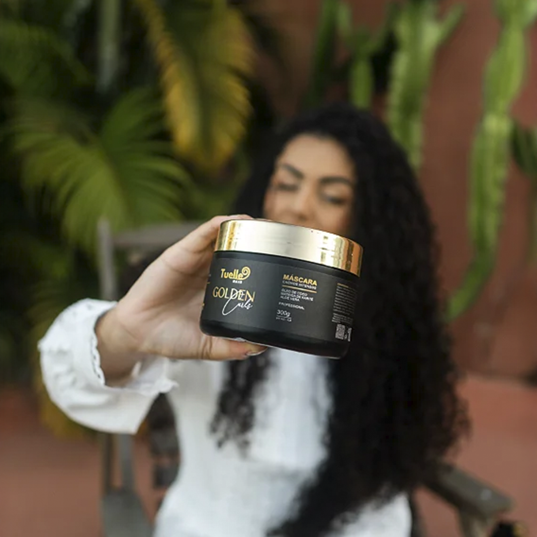 Máscara Nutritiva Golden Curls 300g - Tuelle Hair